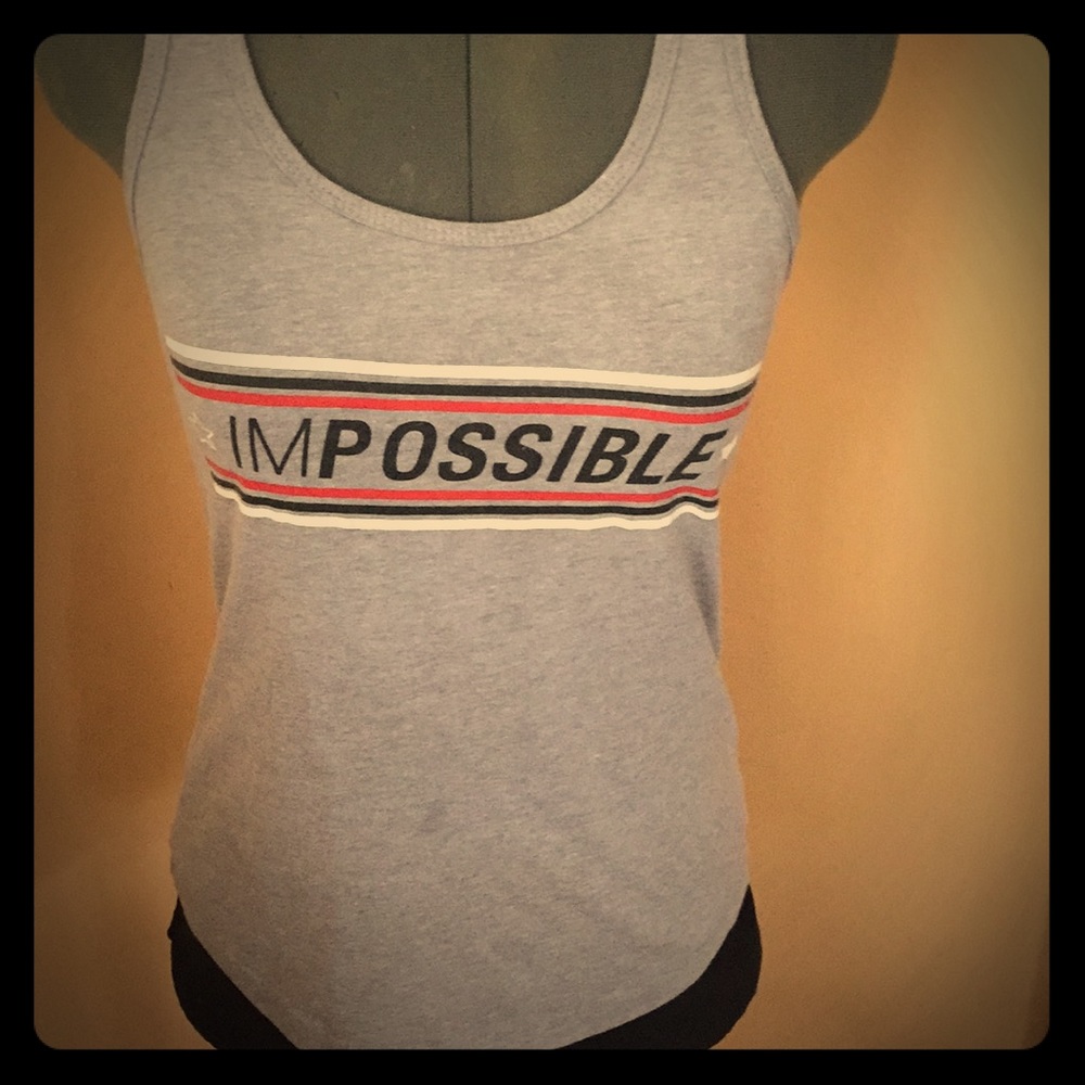 MuscleBox Razor Back Athletic Tee Gray